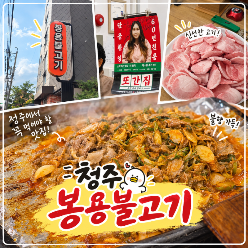 풍자 또간집 청주 봉용불고기 60년 전통 청주 맛집 직접 먹어본 후기