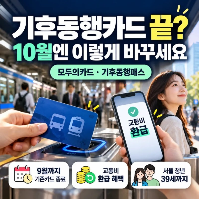 10월 기후동행패스 총정리｜39세도 청년 30% 혜택 가능