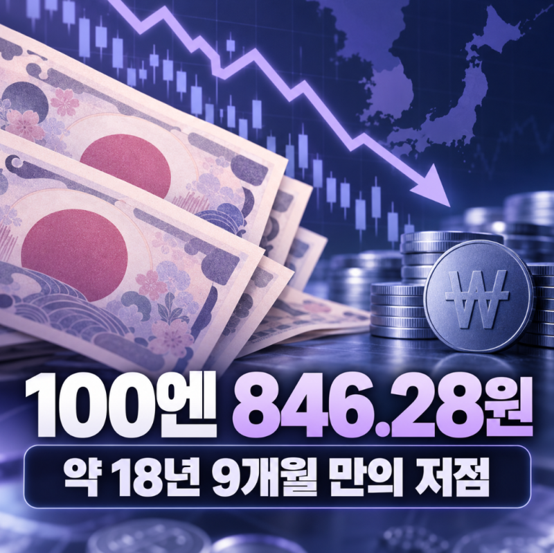엔화 환율 100엔 840원대 18년 만에 최저 지금 환전해도 될까