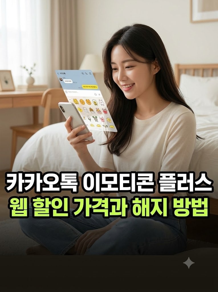 카카오톡 이모티콘 플러스 웹 할인 가격과 해지 방법 총정리