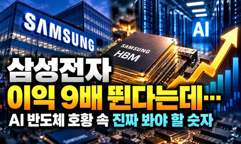 “삼성전자 이익 9배 뛴다는데”…AI 반도체 호황 속 진짜 봐야 할 숫자