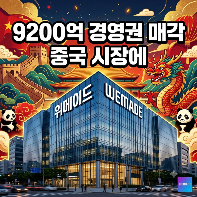 위메이드 경영권 9200억 매각…박관호 떠난 뒤 중국이 노리는 것은?