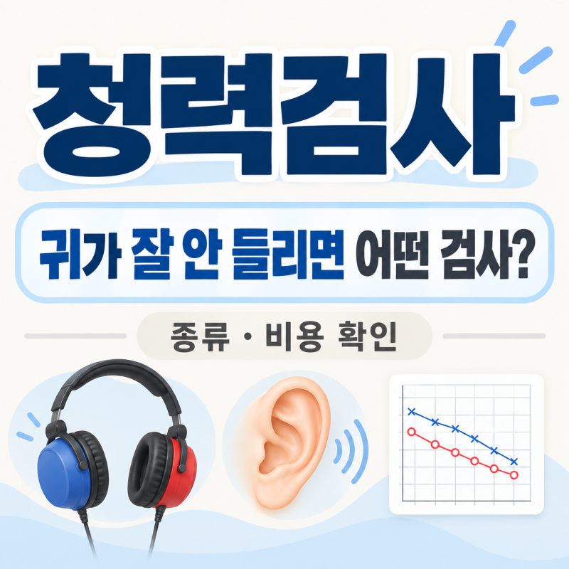 귀가 잘 안 들리면 어떤 검사를 받을까? 청력검사 종류·비용 확인