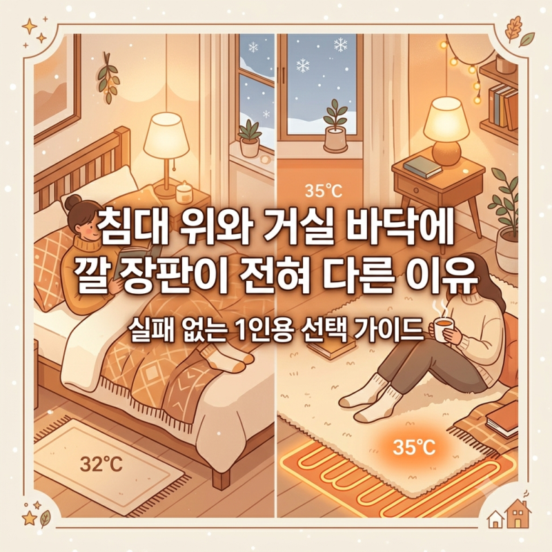 1인용 거실·침대 전기장판 추천 BEST 5 비교 및 고르는 법 & EMF 전자파 차단과 모노륨 온열매트....