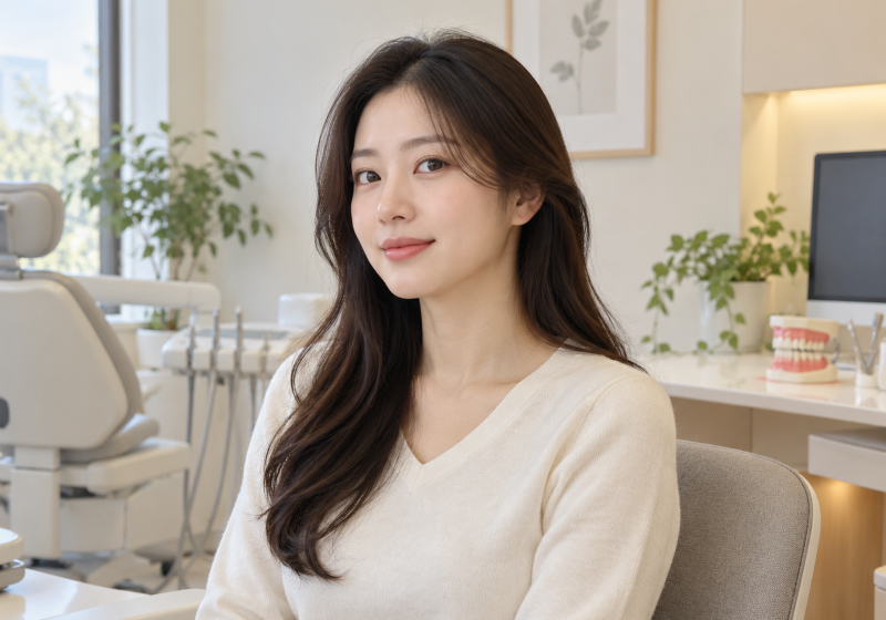 양악수술 상담에서 앞니가 닿지 않는 교합을 확인하는 기준