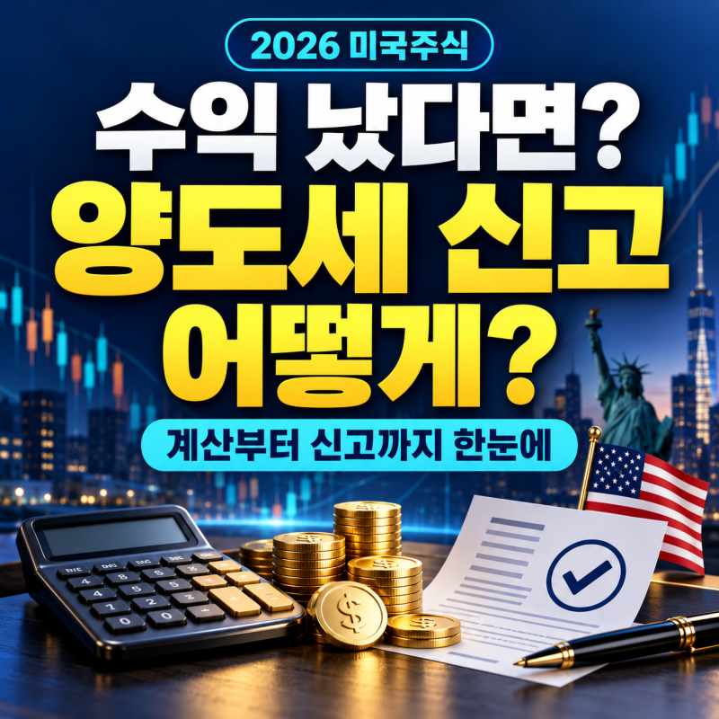 미국주식 양도소득세 신고 방법 2026 최신판｜250만원 공제·22% 세율·국내시장복귀계좌