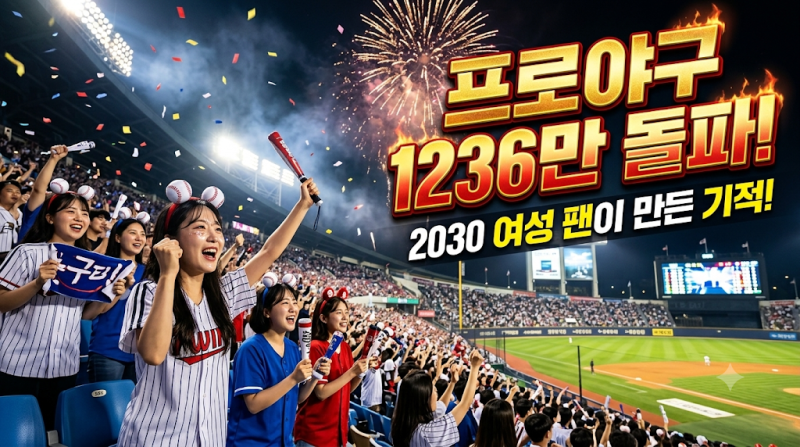 야구 열풍! 1,236만 관중 돌파 신기록, 2030 여성 팬이 만든 기적의 비밀