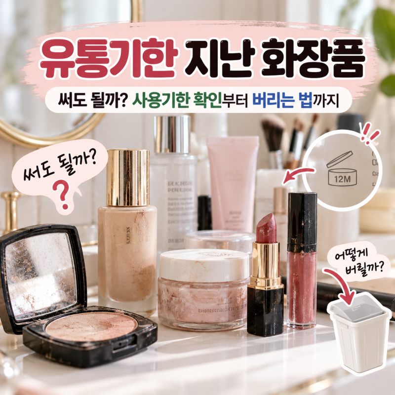유통기한 지난 화장품, 아까워도 쓰면 안 되는 이유｜사용기한·폐기방법 총정리