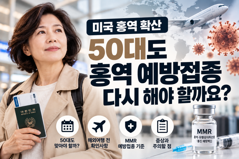 미국 홍역 확산, 50대도 홍역 예방접종 다시 해야 할까요?