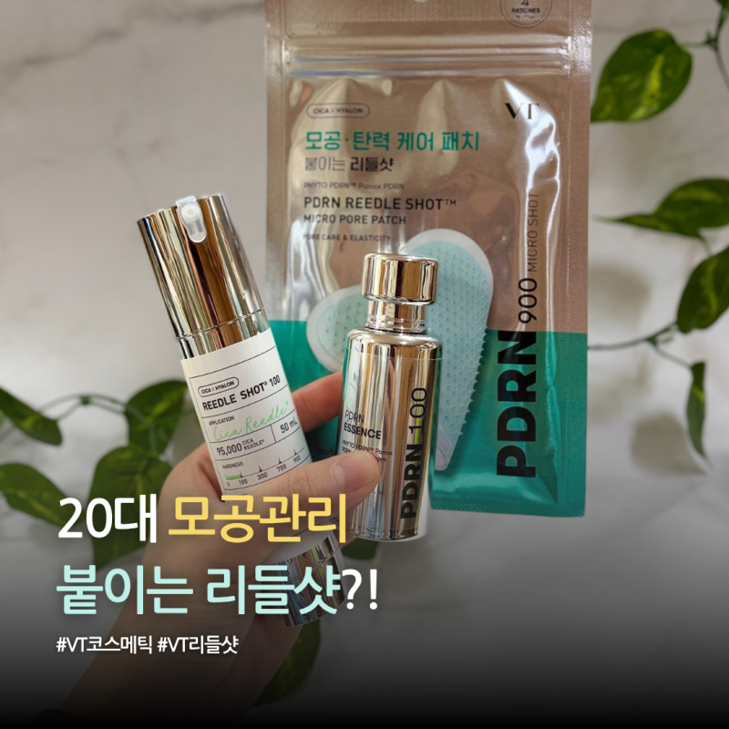 20대 모공관리 VT 리들샷100 붙이는 리들샷 PDRN 조합