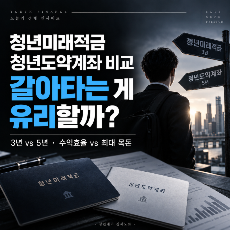 "3년이라 무조건 갈아타야 할까?" 청년미래적금 청년도약계좌 비교·수익률·만기 차이