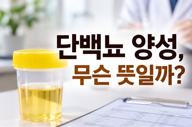 건강검진 소변검사에서 단백뇨 양성, 신장에 문제가 있다는 뜻일까요?