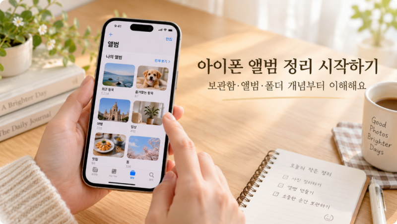 아이폰 앨범 정리｜사진 삭제 없이 깔끔하게 관리하는 7단계