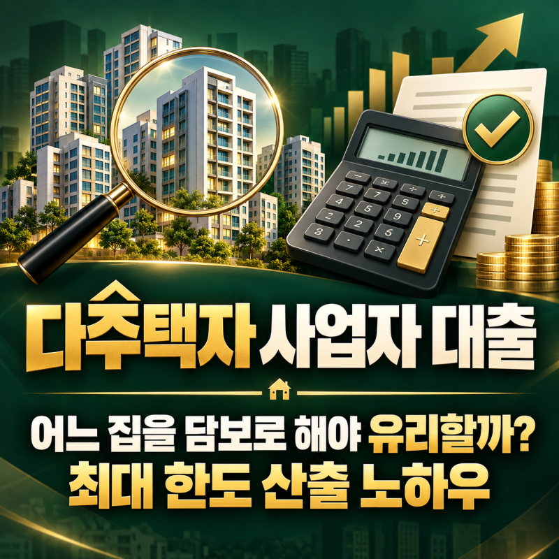 집이 여러 채라면 어디를 담보로 할까? 다주택자 사업자 대출 유리한 조건