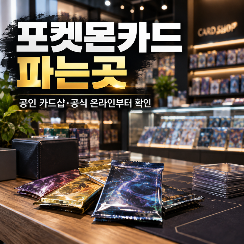 포켓몬카드 파는곳, 공인 카드샵·공식 온라인·편의점 어디부터 볼까?