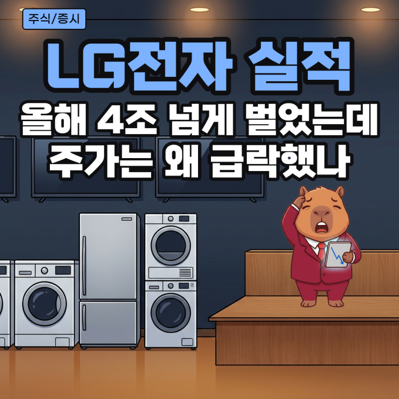LG전자 주가 하락 이유, 3분기 실적 발표 영업이익 컨센서스와 목표주가 전망 정리