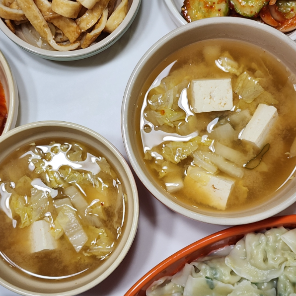 배추된장국 레시피 알배추된장국 배추국