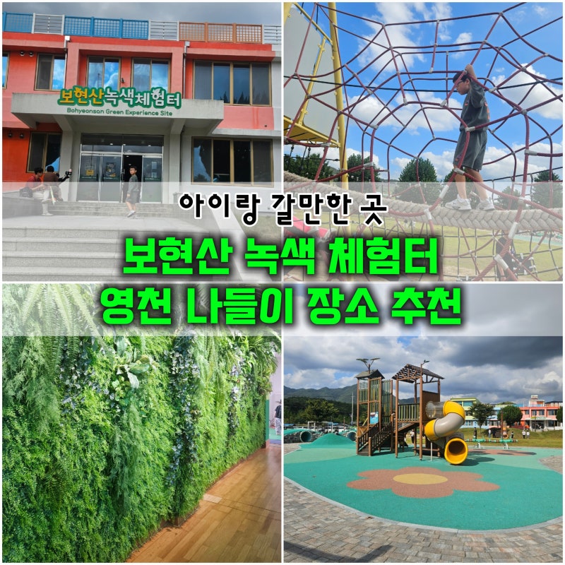 [영천 아이와 가볼만한곳] '보현산 녹색체험터' 무료 야외 놀이터 주말 나들이ㅣ솔직 후기