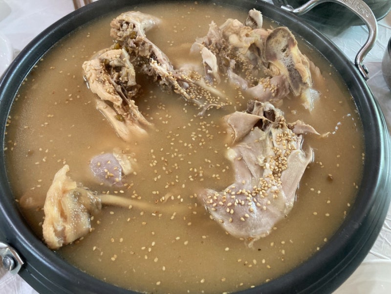 [청송 맛집] 주왕산 청솔식당 | 25년 전통 백년가게 달기약수백숙, 4살 아이도 반한 솔직후기 (....