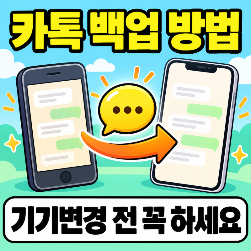 카톡 백업 방법, 기기변경 전 무료 백업·톡클라우드 차이와 복원 순서