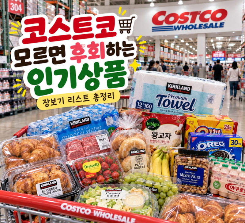 코스트코 모르면 후회하는 인기상품 장보기 리스트 추천템 총정리