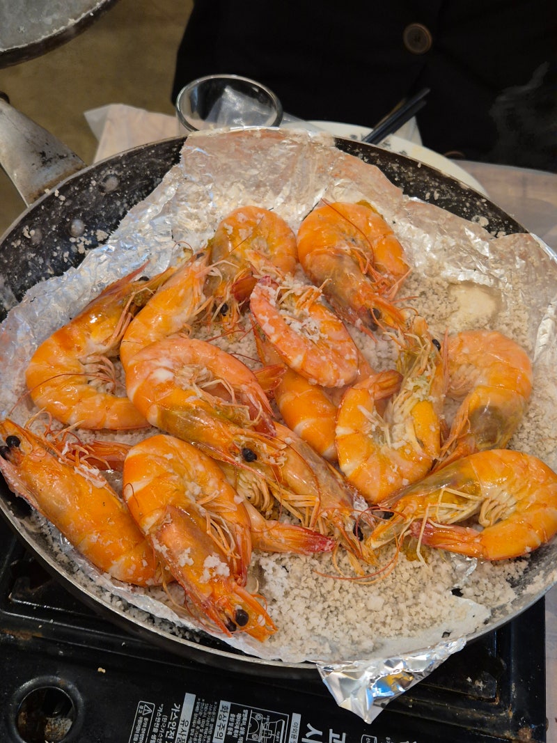 명지 새우 맛집 [새우야] 생새우회, 왕새우소금구이, 꽃게찜