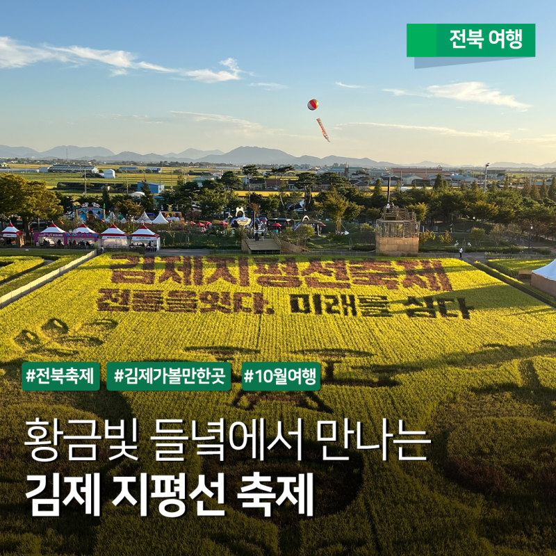전북 10월 축제 추천 - 김제지평선축제 방문 후기