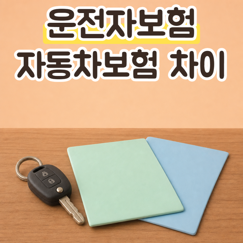 운전자보험 자동차보험 차이, 의무보험 여부와 증권에서 확인할 것