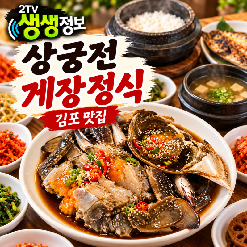 생생정보 게장정식 김포 맛집 어디? 상궁전 구 소쇄원간장게장