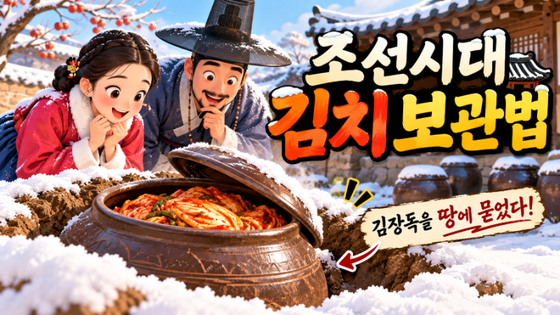 조선시대에는 김치를 어떻게 보관했을까? 냉장고 없던 시대의 김장독 과학