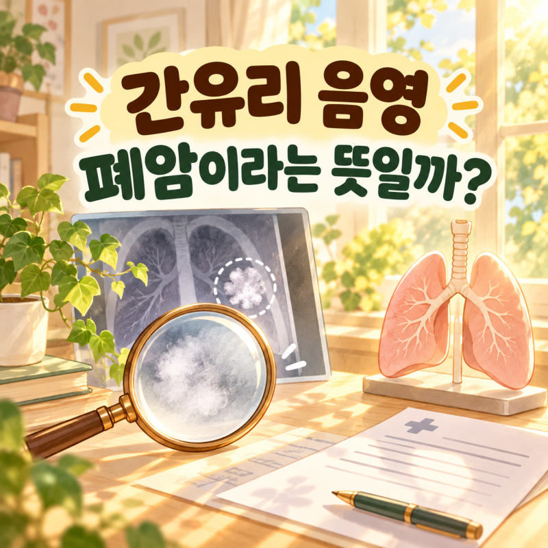 폐 CT에 간유리 음영… 이거 폐암이라는 뜻일까?