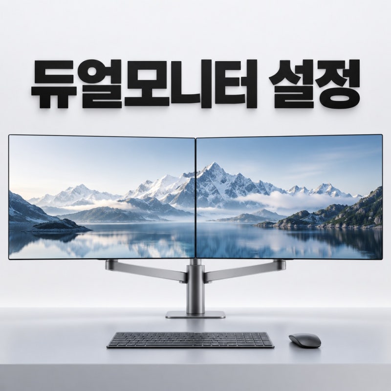 듀얼모니터 설정 방법, 화면 확장 복제와 신호 없음 해결 4단계