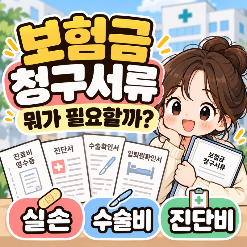 보험금 청구서류 뭐가 필요할까? 실손·수술비·진단비별 구비서류