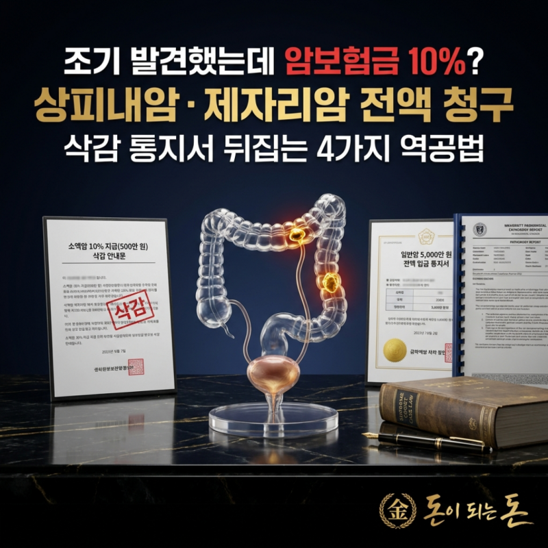 "조기 발견했는데 암보험금 10%만 준다니" 상피내암·제자리암 전액 청구법 4가지