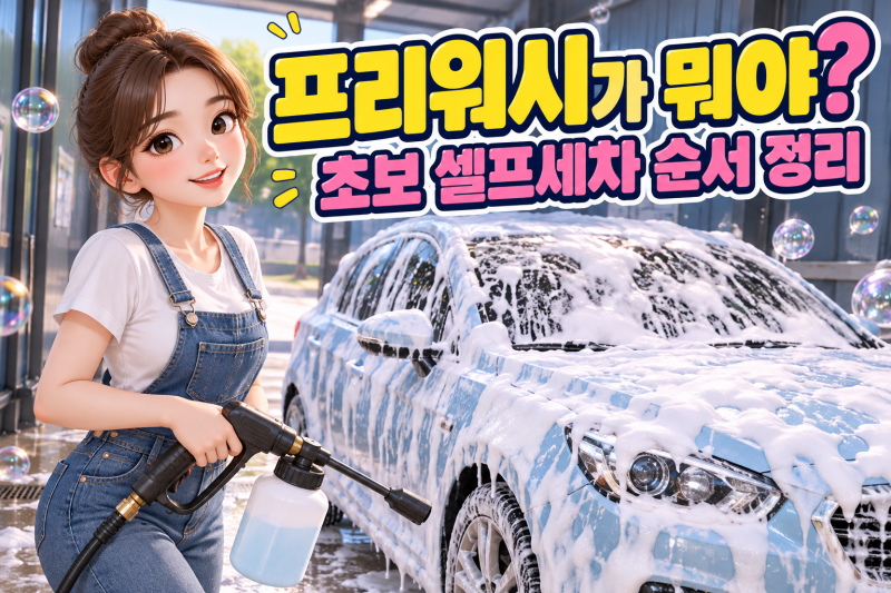 세알남 세차 영상으로 알아보는 프리워시, 초보 셀프세차 순서 정리