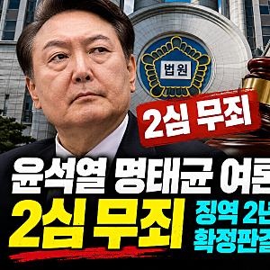 2026.10 윤석열 명태균 여론조사 2심 무죄, 징역 2년 뒤집힌 이유·확정판결 여부