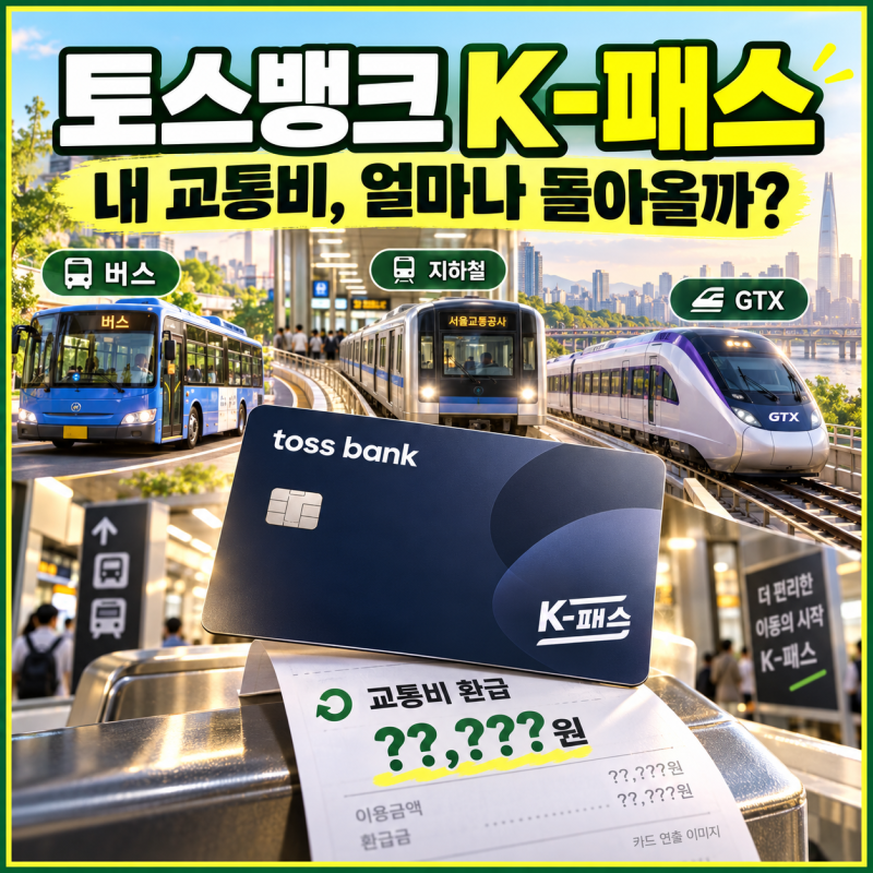 토스뱅크 K패스 환급·발급 한눈에