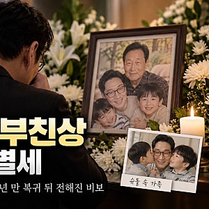 이휘재 부친상, 87세 아버지 별세… 슈돌 속 부자 관계와 4년 만 복귀 뒤 전해진 비보