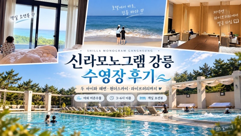 신라모노그램 강릉 수영장 후기｜두 아이와 야외수영장 실제 이용기