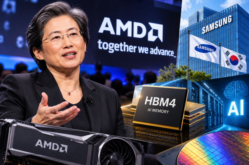 “리사 수 AMD 회장 오늘 한국 온다…삼성전자·HBM4 ‘큰손’ 잡을까”