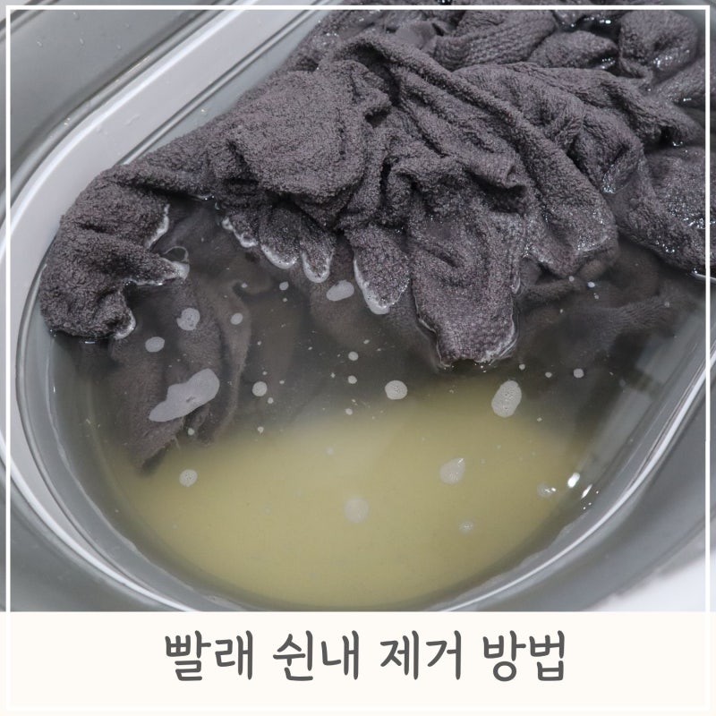 쿰쿰한 빨래, 수건 쉰내 제거 방법