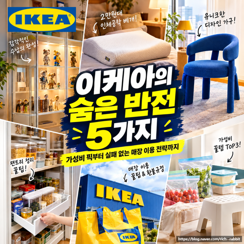 이케아의 숨은 반전 5가지: 가성비 픽부터 실패 없는 매장 이용 전략까지