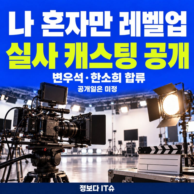 나 혼자만 레벨업 실사 캐스팅 공개, 확정 배우와 아직 없는 공개일 구분