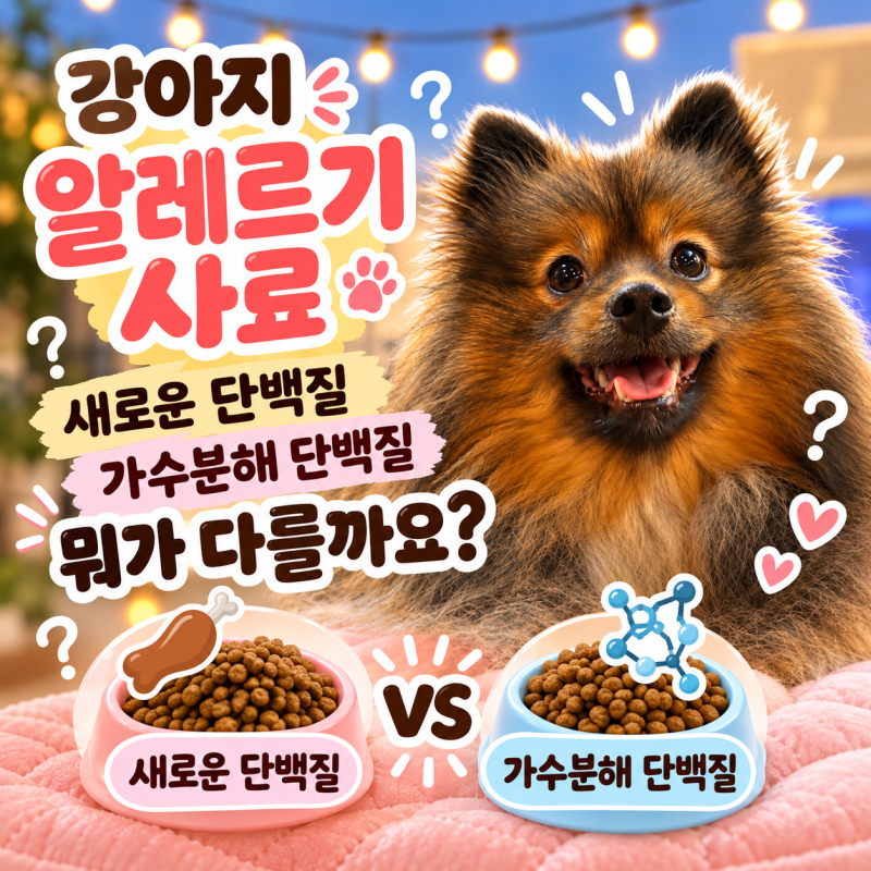 알레르기 사료 선택 기준, 강아지 새로운 단백질 vs 가수분해 단백질 차이 쿠라고네 Study Notes