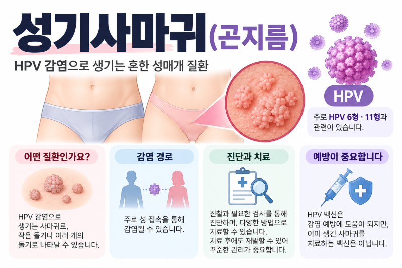 성기에 뭐가 났어요 「성기사마귀 곤지름 원인부터 증상·치료·HPV까지 알아보기」