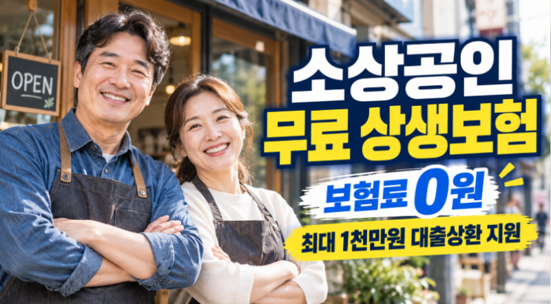 [무료보험] 소상공인 상생보험 1천만원까지 대출 상환｜보험료 0원인데 누가 받을 수 있을까?