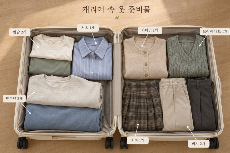 10월 스위스 이탈리아 여행 준비물｜부부 패키지여행 캐리어 짐싸기 체크리스트