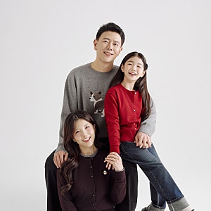 가족사진을 위한 패밀리룩 프로젝트엠 10주년 프로젝트 키즈 10살 남아 옷, 여아 가을 스웨터