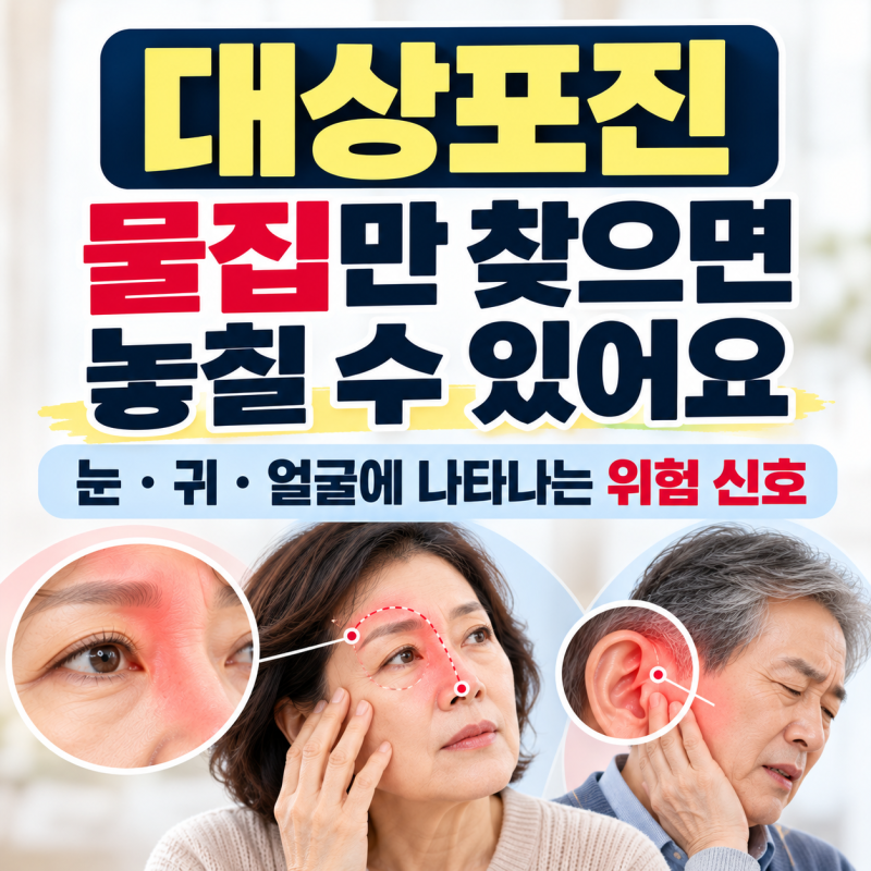 대상포진, 물집만 찾으면 놓칠 수 있어요 눈·귀·얼굴에 나타나는 위험 신호