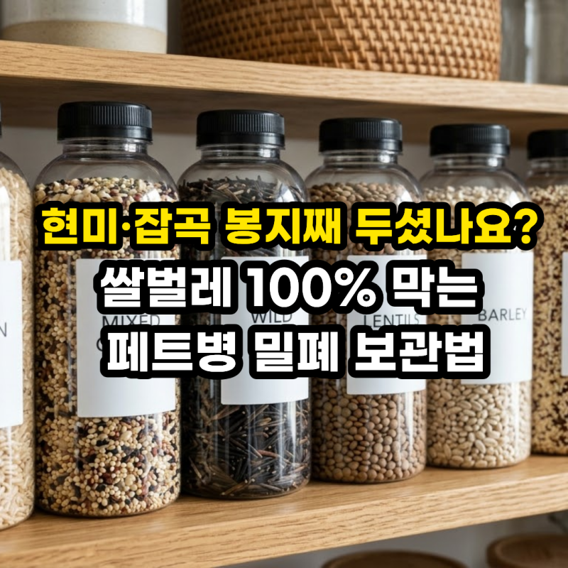 현미 잡곡 보관법! 페트병 밀폐 보관 용기 활용 쌀벌레 곰팡이 예방 꿀팁
